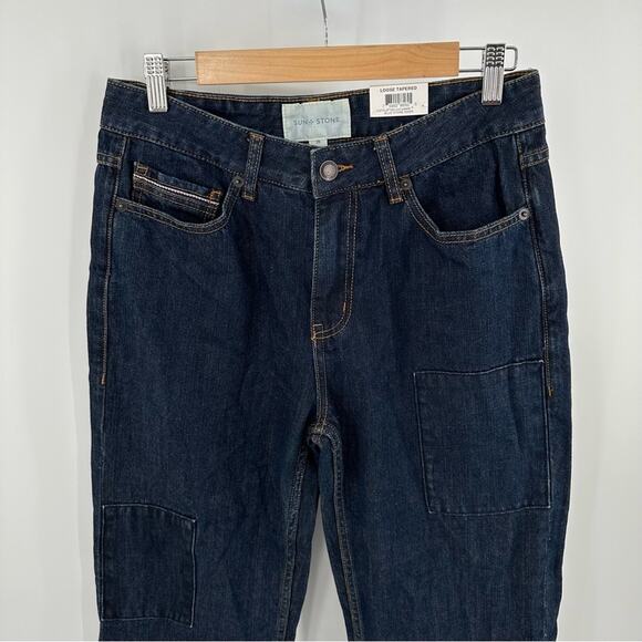 Sun + Stone loose fit tapered jeans dark wash Size 29 - Picture 4 of 7